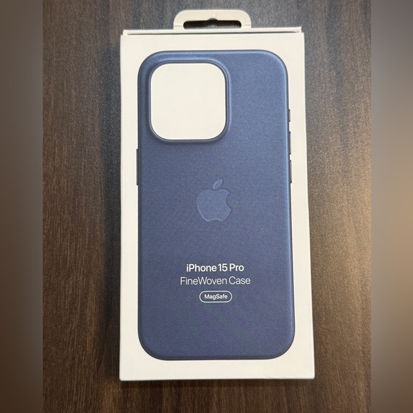 Apple iPhone 15 Pro FineWoven MagSafe Case - Blue - Picture 1 of 3